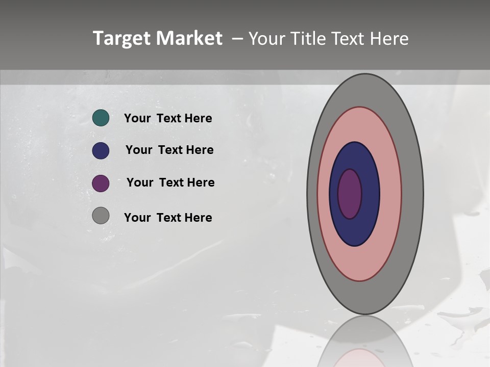 Refrigerate Blue Macro PowerPoint Template