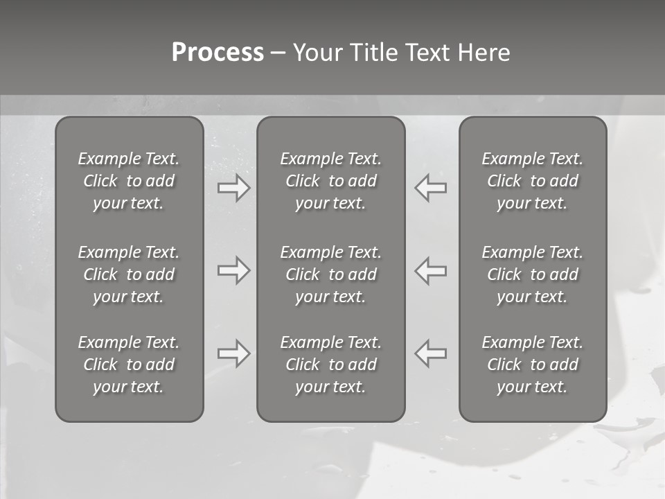 Refrigerate Blue Macro PowerPoint Template