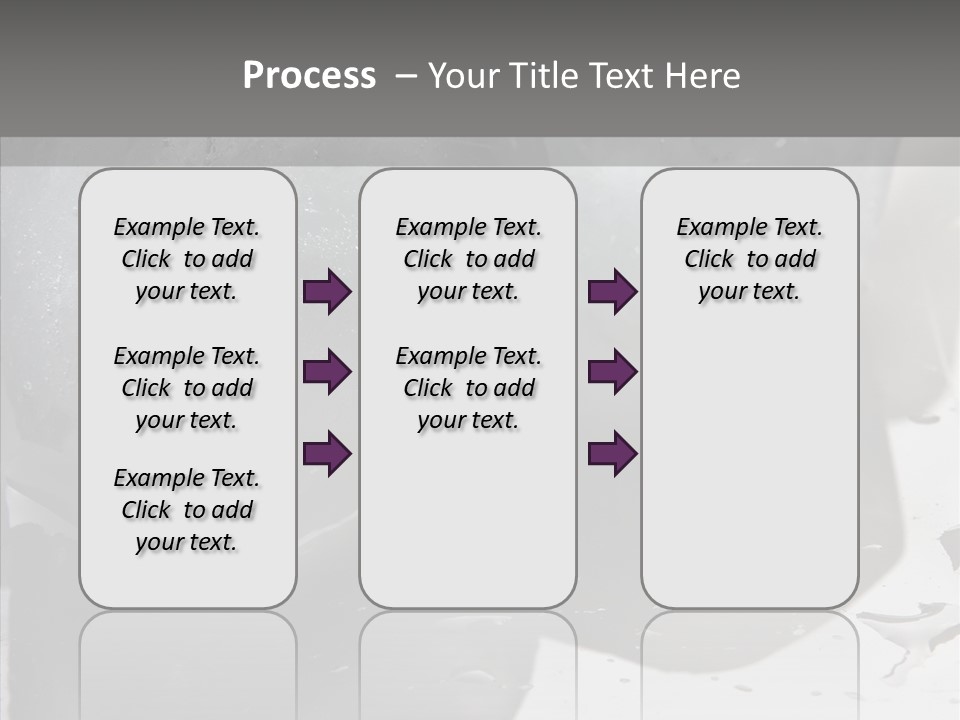 Refrigerate Blue Macro PowerPoint Template
