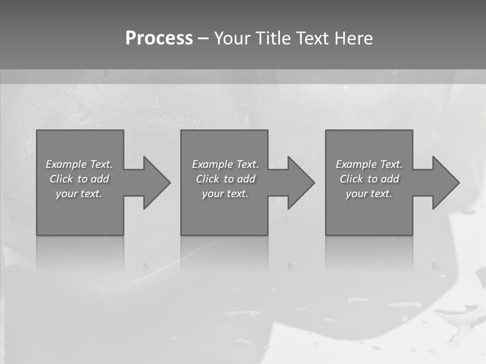 Refrigerate Blue Macro PowerPoint Template