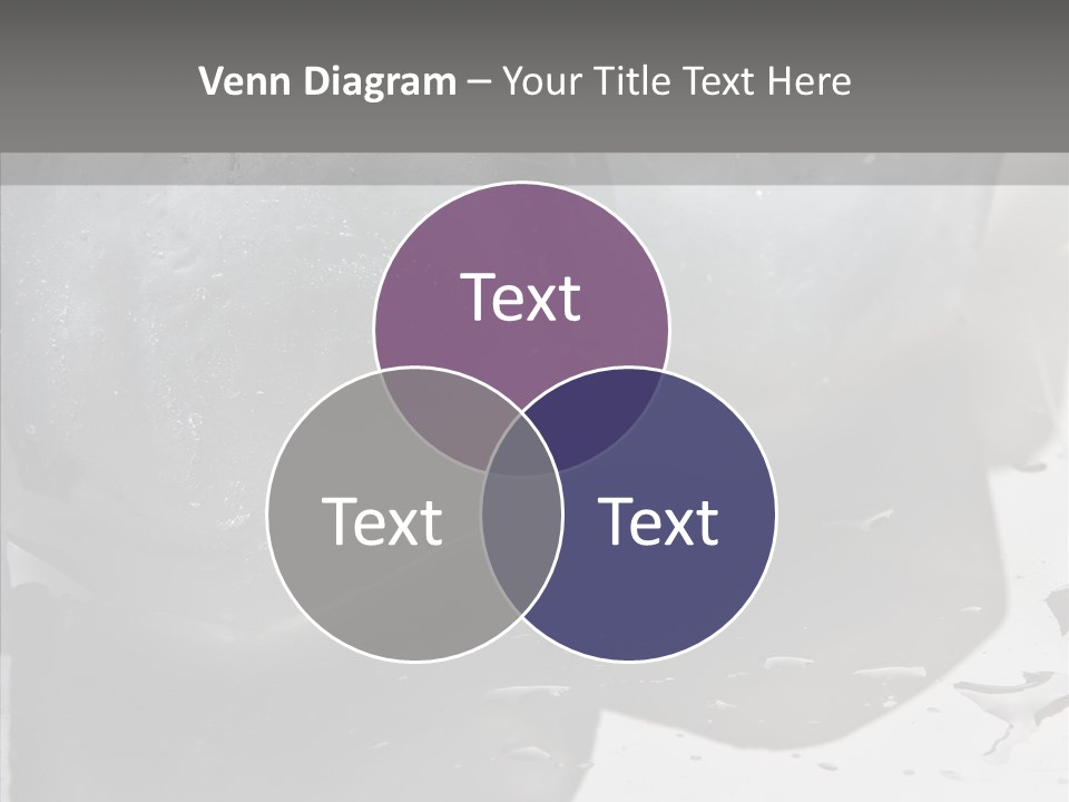 Refrigerate Blue Macro PowerPoint Template