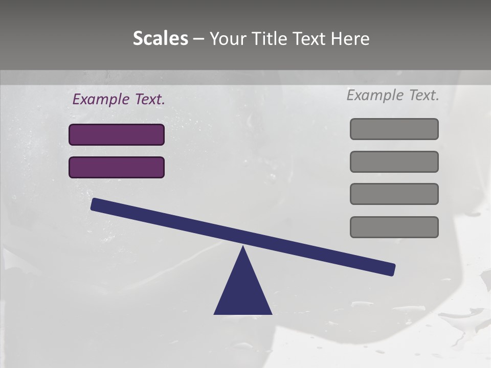 Refrigerate Blue Macro PowerPoint Template