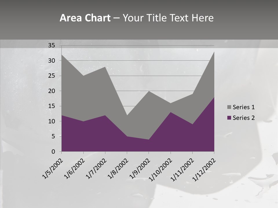 Refrigerate Blue Macro PowerPoint Template