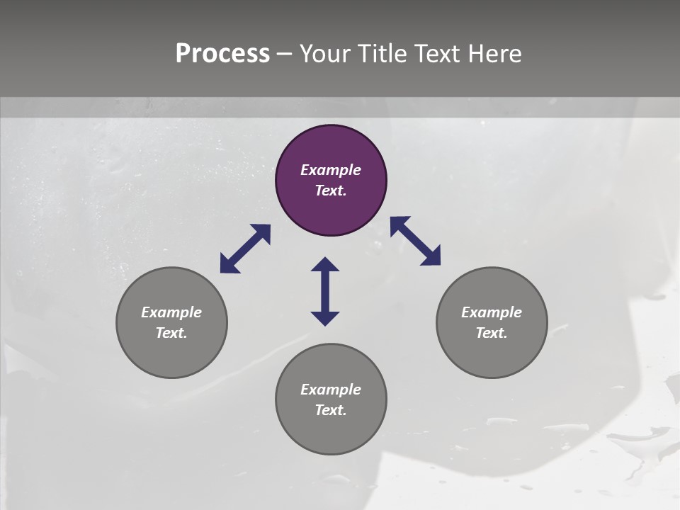 Refrigerate Blue Macro PowerPoint Template