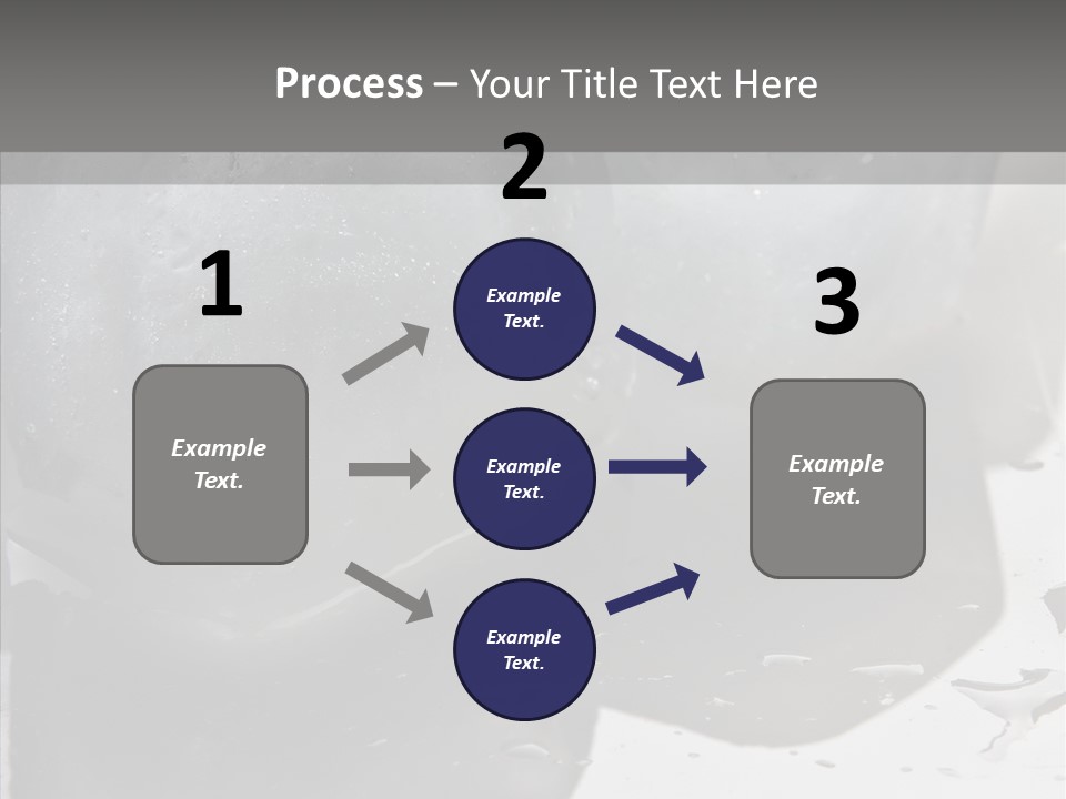Refrigerate Blue Macro PowerPoint Template