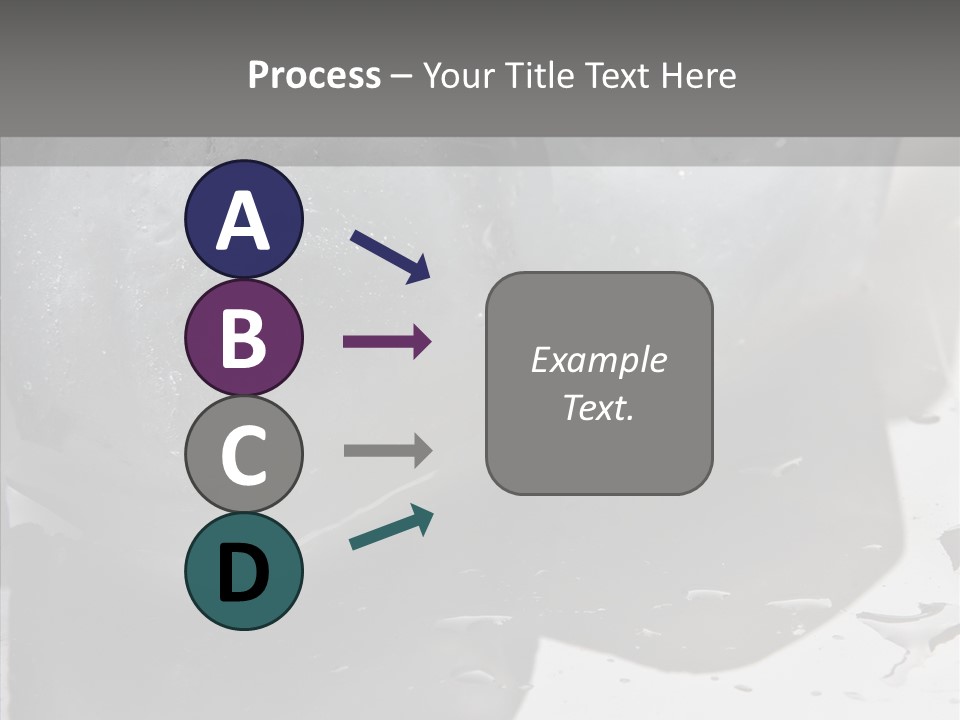 Refrigerate Blue Macro PowerPoint Template