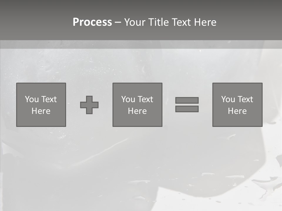 Refrigerate Blue Macro PowerPoint Template