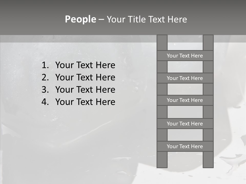 Refrigerate Blue Macro PowerPoint Template