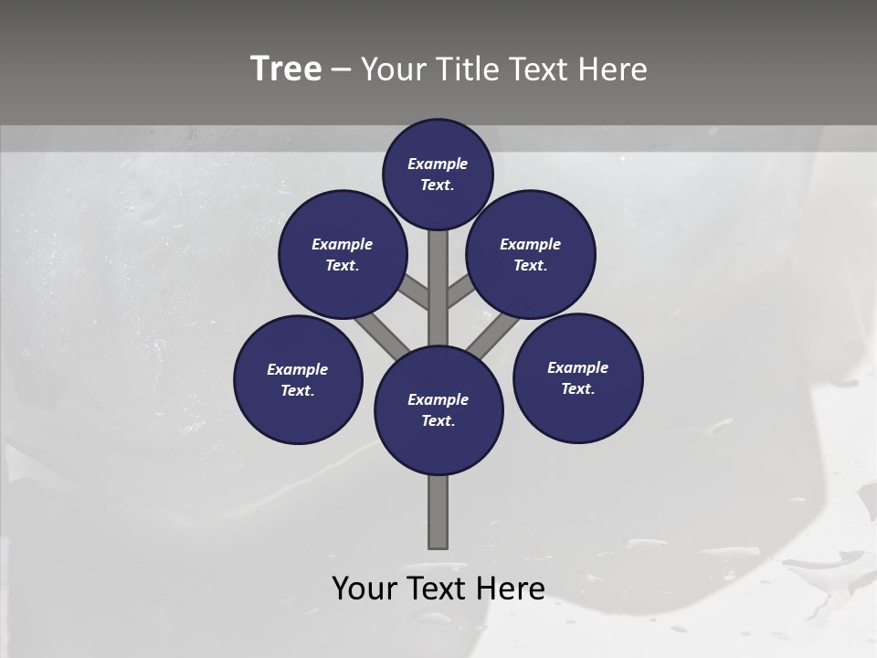 Refrigerate Blue Macro PowerPoint Template