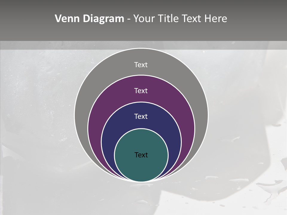 Refrigerate Blue Macro PowerPoint Template