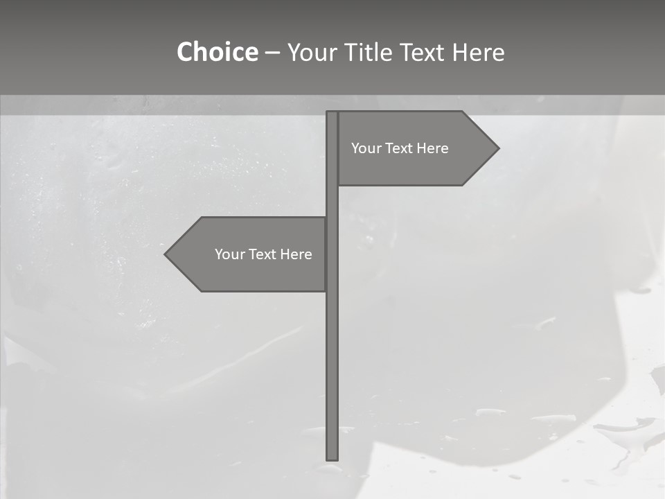 Refrigerate Blue Macro PowerPoint Template