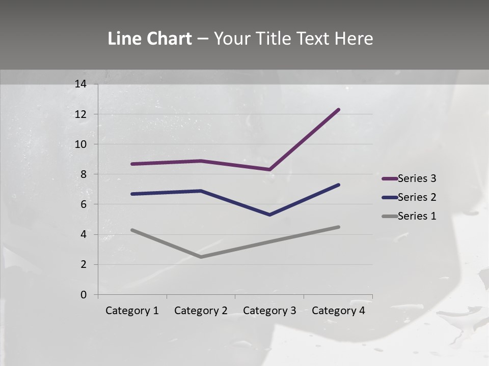 Refrigerate Blue Macro PowerPoint Template