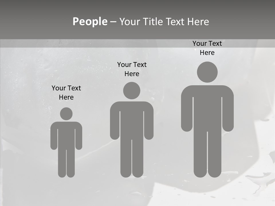 Refrigerate Blue Macro PowerPoint Template