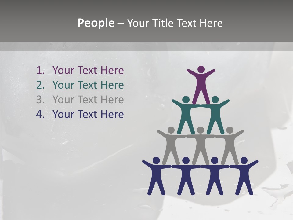 Refrigerate Blue Macro PowerPoint Template