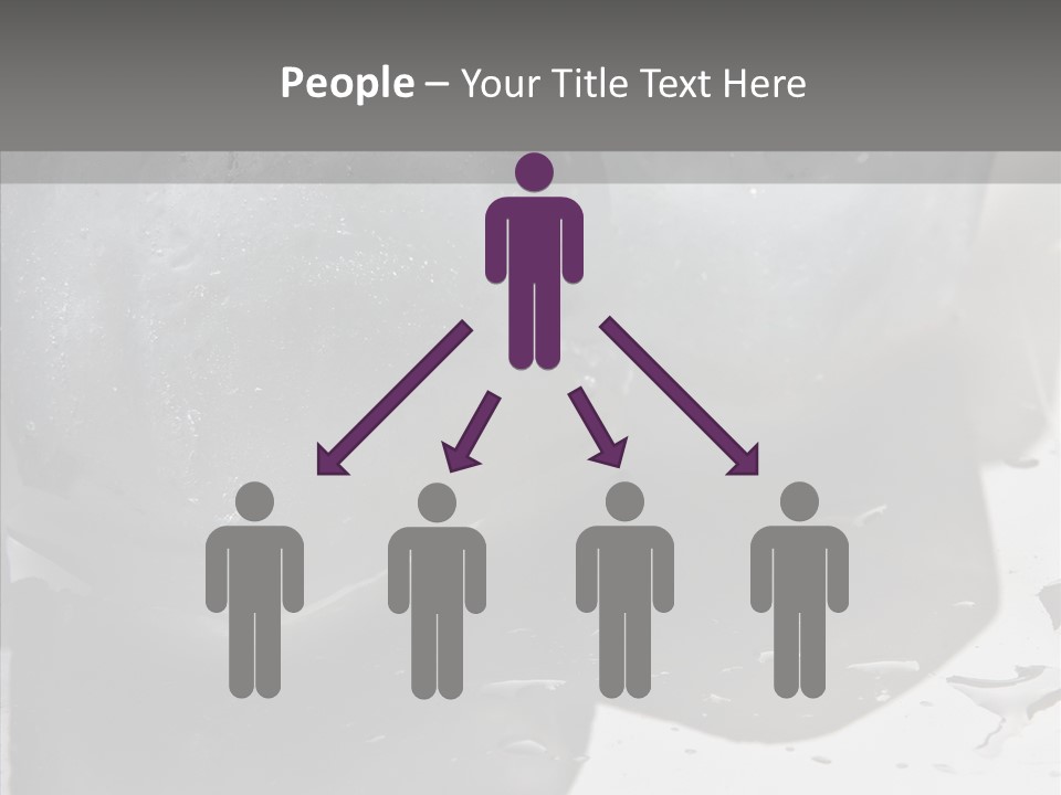 Refrigerate Blue Macro PowerPoint Template