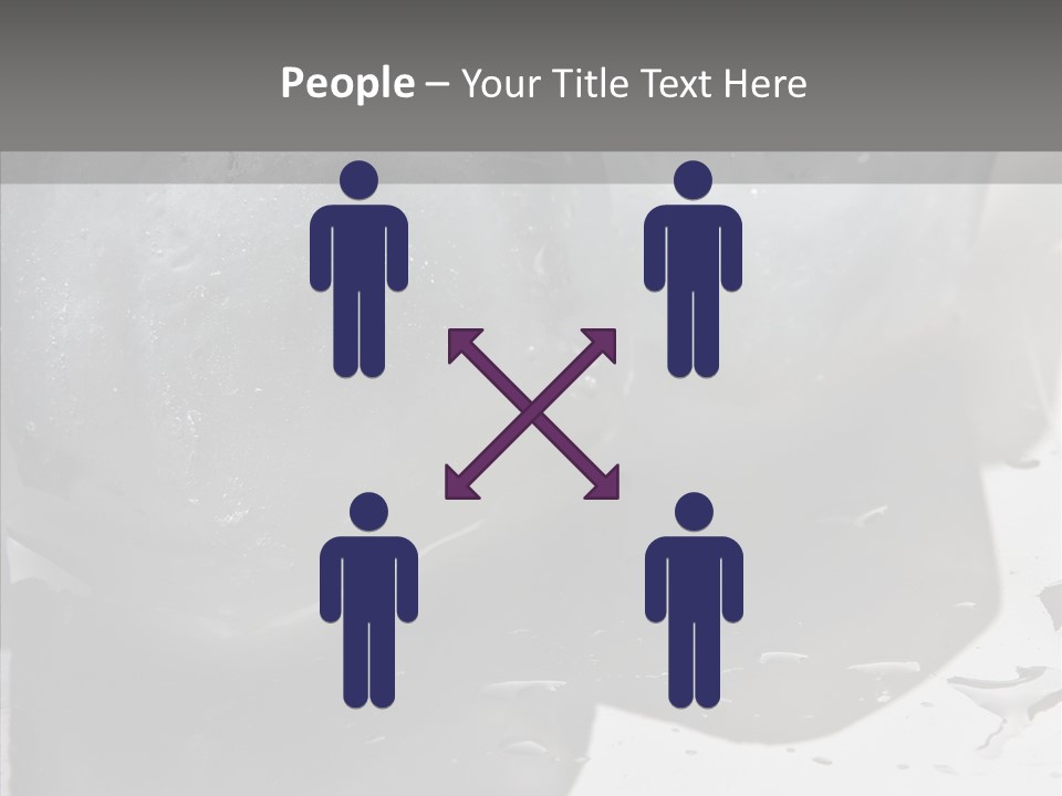 Refrigerate Blue Macro PowerPoint Template