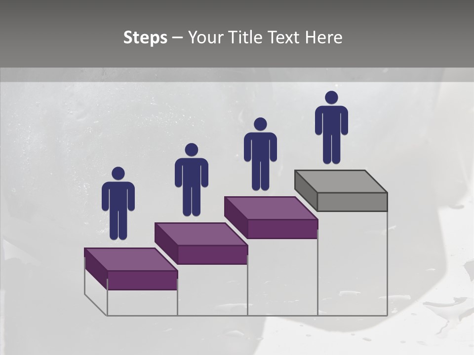 Refrigerate Blue Macro PowerPoint Template