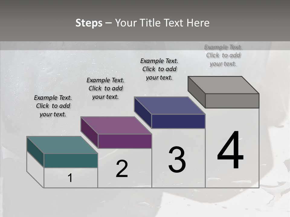 Refrigerate Blue Macro PowerPoint Template