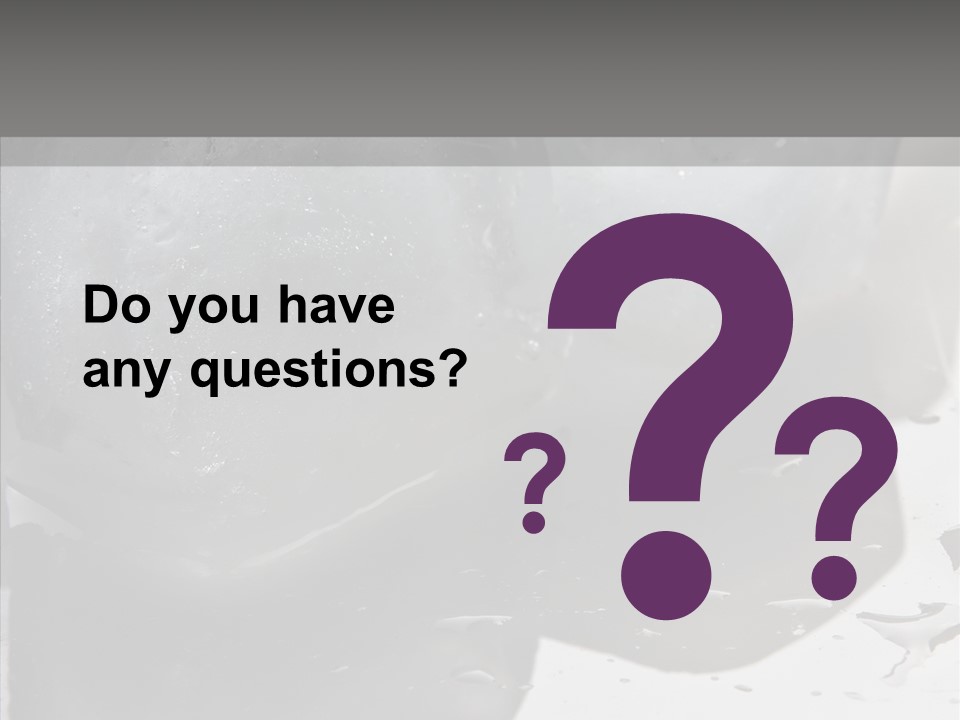 Refrigerate Blue Macro PowerPoint Template