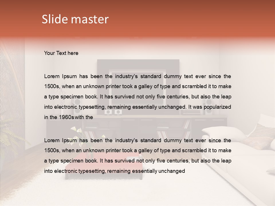 Dressing Media Center Modern PowerPoint Template