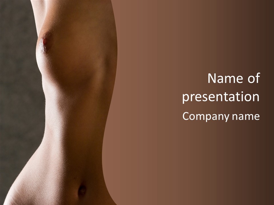 Love Boobs Topless PowerPoint Template