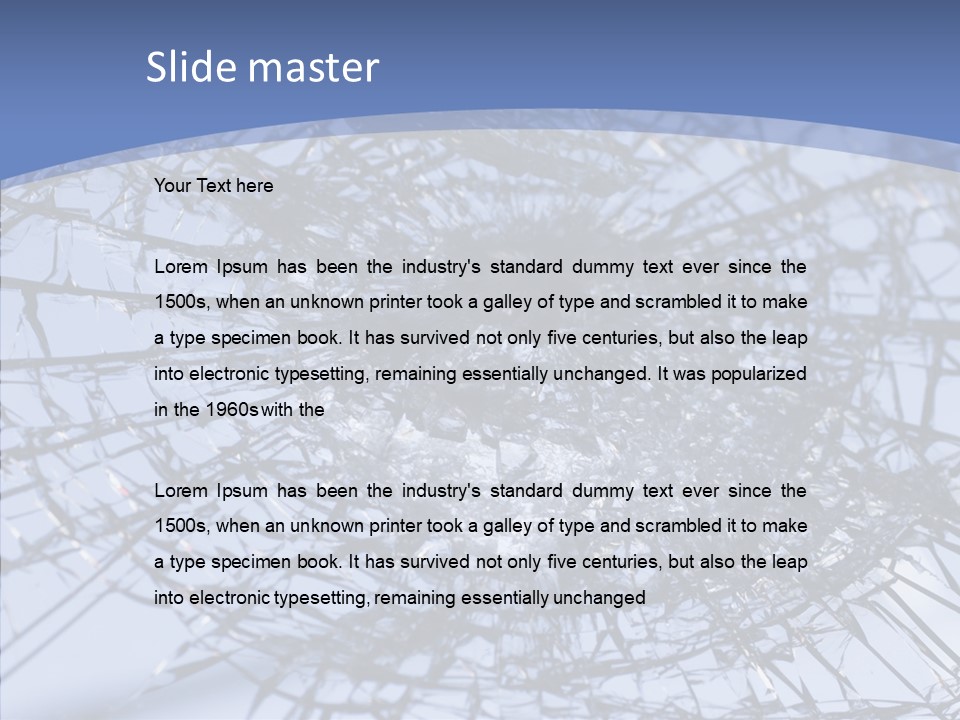 Vandalism Broken Sharp PowerPoint Template