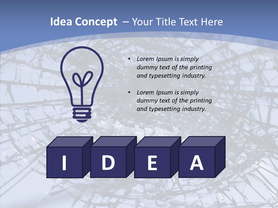 Vandalism Broken Sharp PowerPoint Template