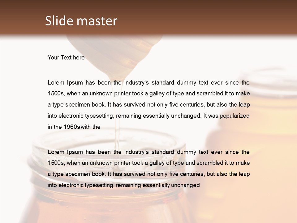 Container Sweetener Taste PowerPoint Template