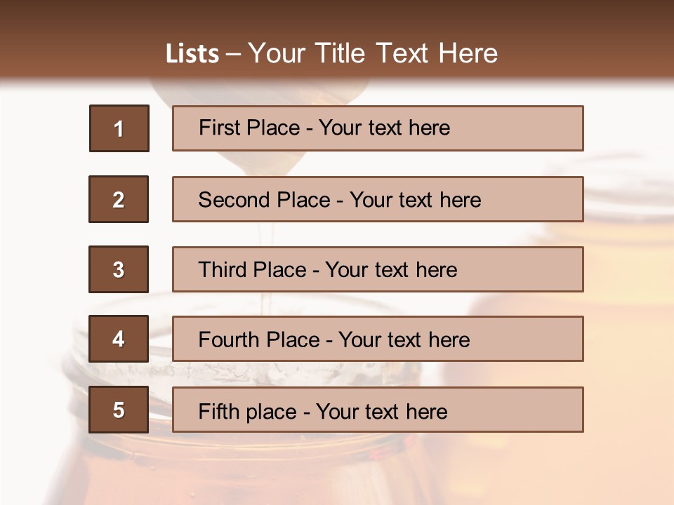 Container Sweetener Taste PowerPoint Template