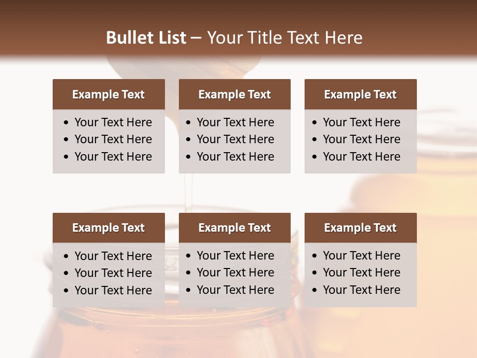 Container Sweetener Taste PowerPoint Template