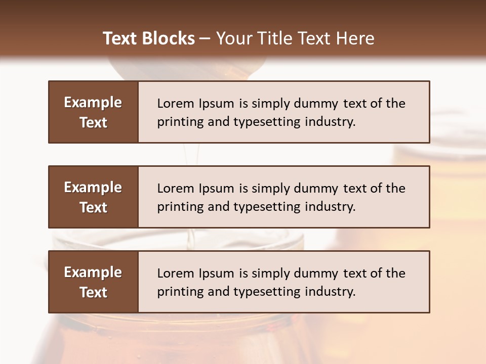 Container Sweetener Taste PowerPoint Template