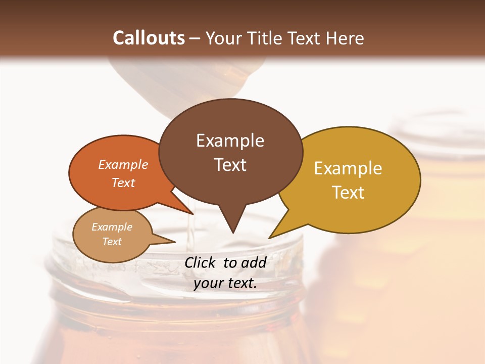 Container Sweetener Taste PowerPoint Template