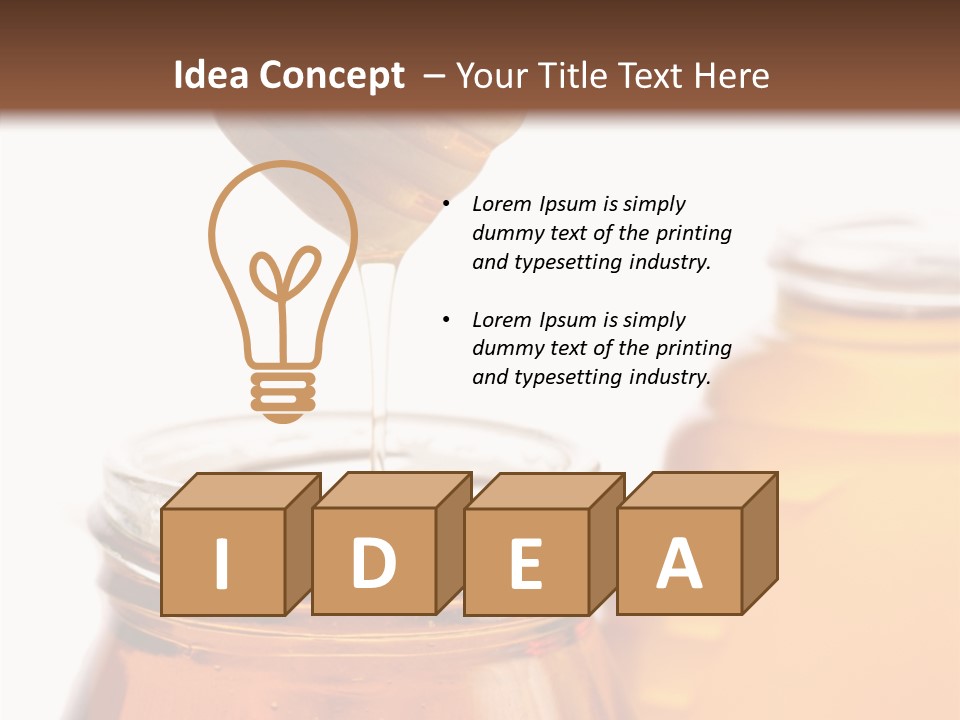 Container Sweetener Taste PowerPoint Template