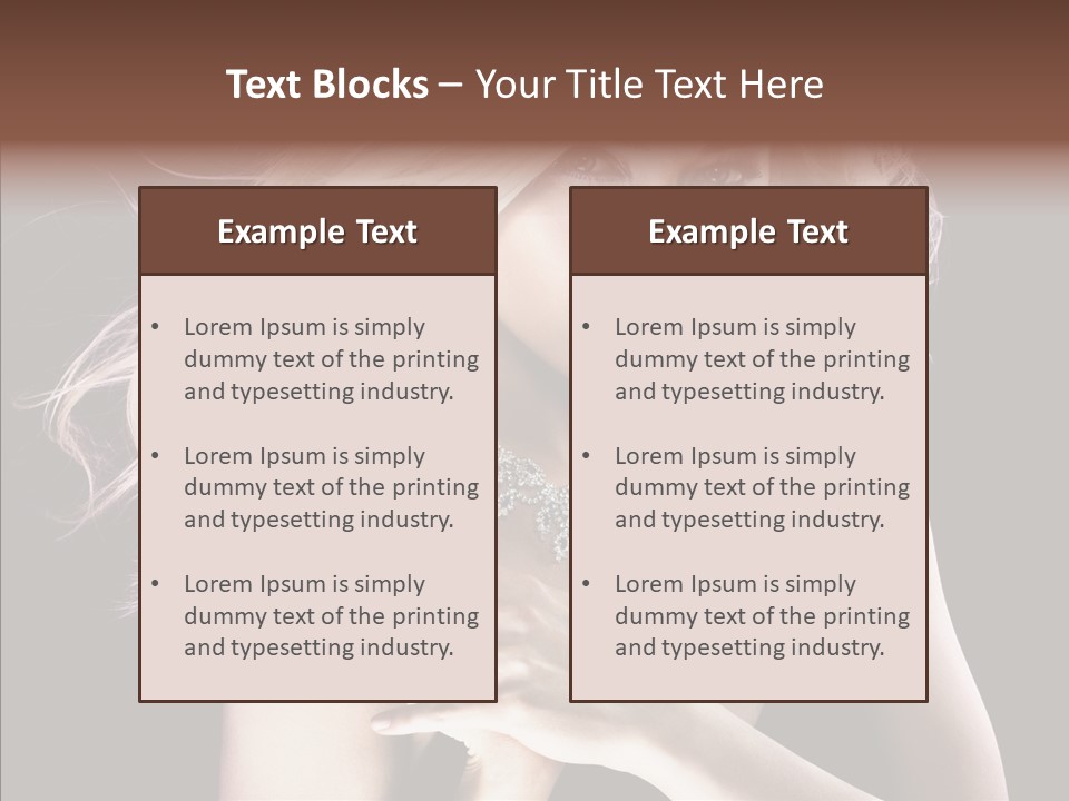Purple Hands Background PowerPoint Template