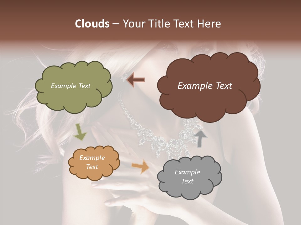 Purple Hands Background PowerPoint Template