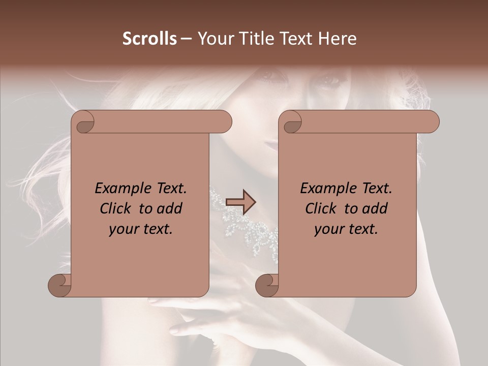 Purple Hands Background PowerPoint Template