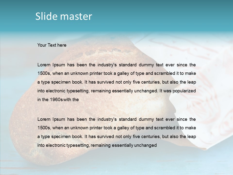 Whole Baguette Bakery PowerPoint Template