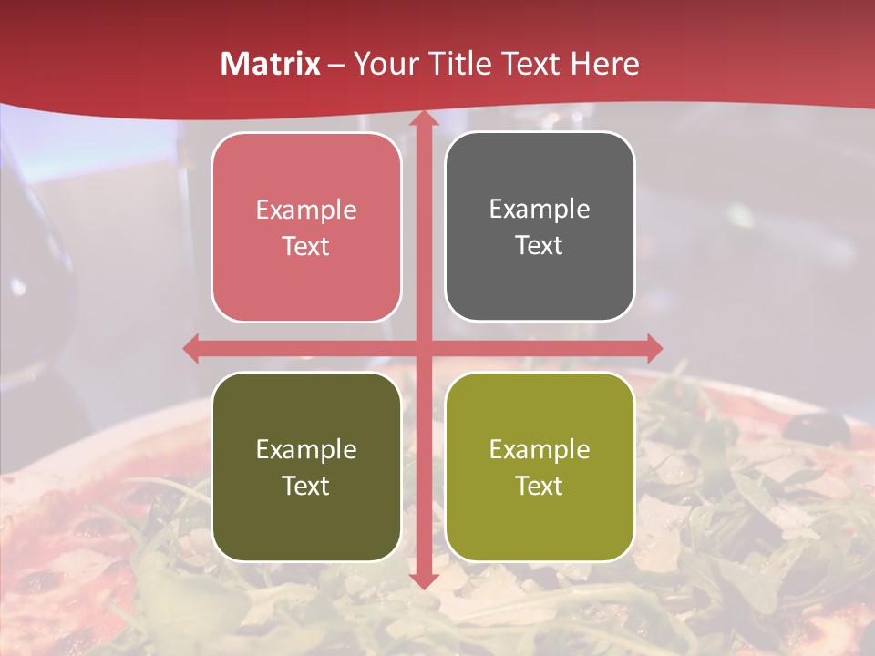 Pizza Plate Menu PowerPoint Template