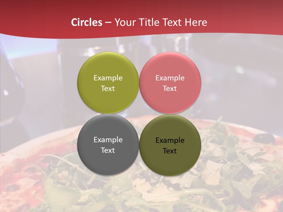Pizza Plate Menu PowerPoint Template