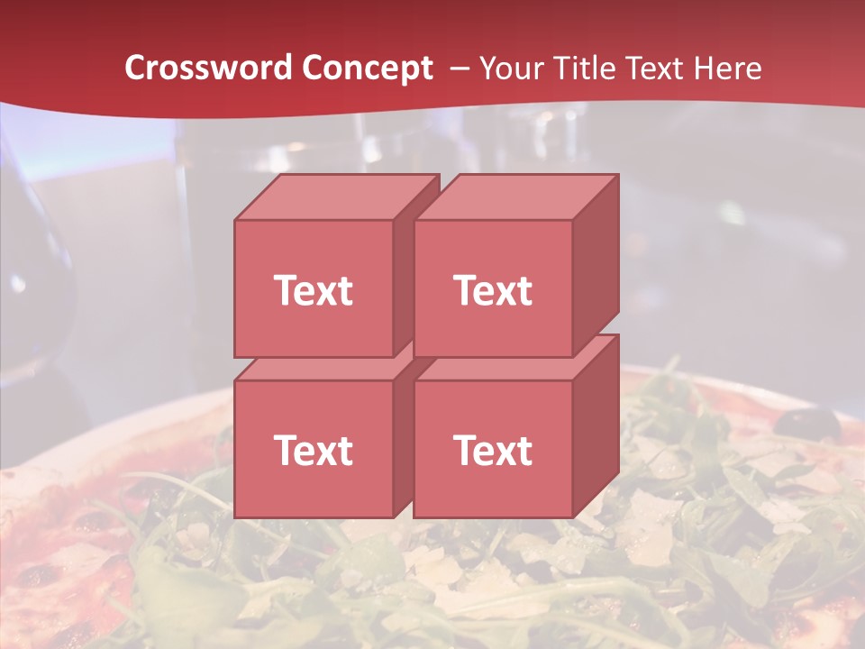 Pizza Plate Menu PowerPoint Template