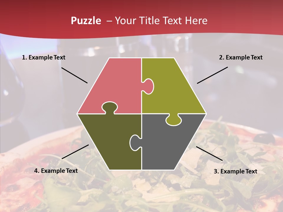 Pizza Plate Menu PowerPoint Template