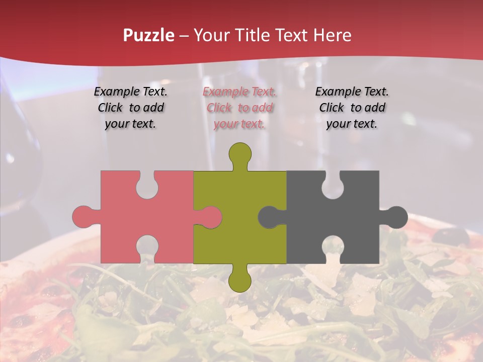 Pizza Plate Menu PowerPoint Template