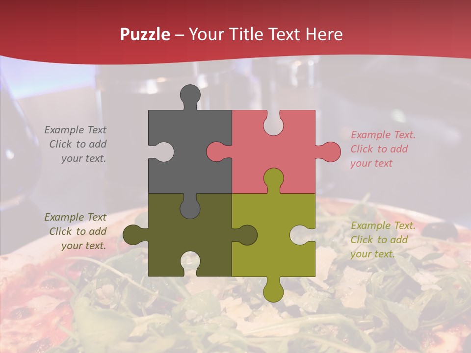 Pizza Plate Menu PowerPoint Template