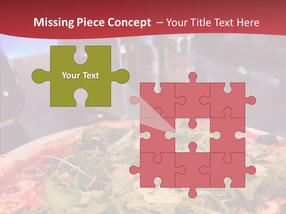 Pizza Plate Menu PowerPoint Template