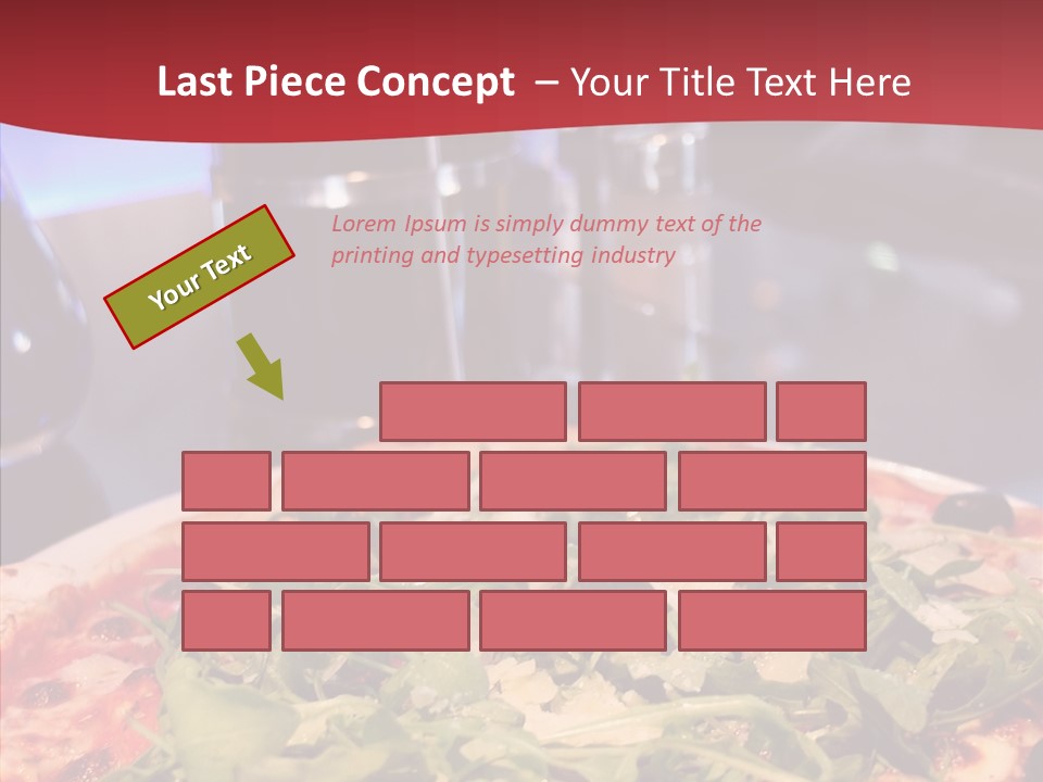 Pizza Plate Menu PowerPoint Template