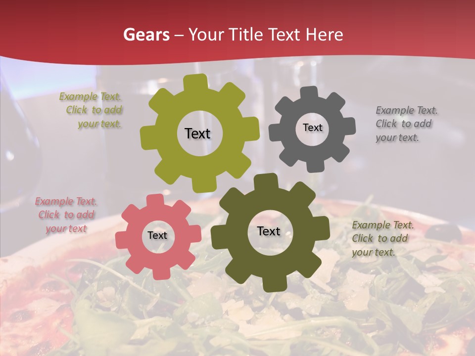 Pizza Plate Menu PowerPoint Template