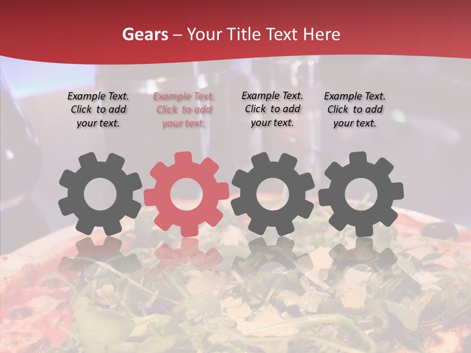 Pizza Plate Menu PowerPoint Template