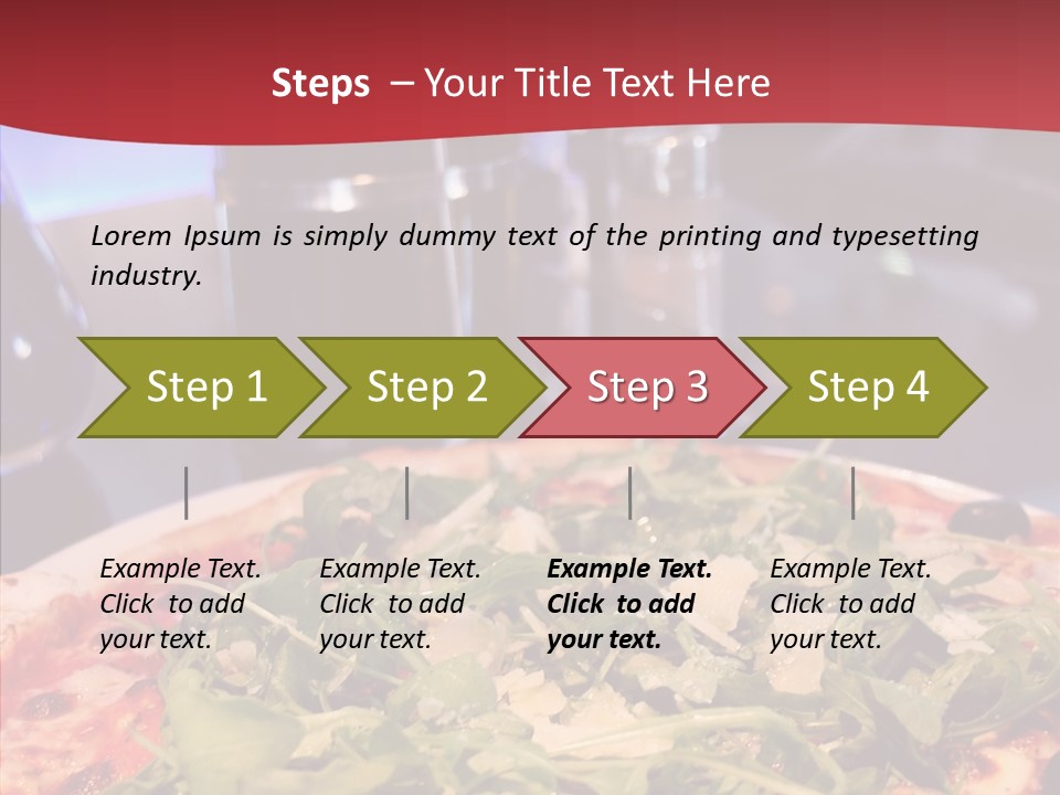 Pizza Plate Menu PowerPoint Template