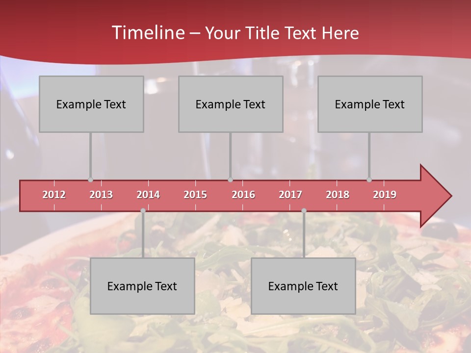Pizza Plate Menu PowerPoint Template