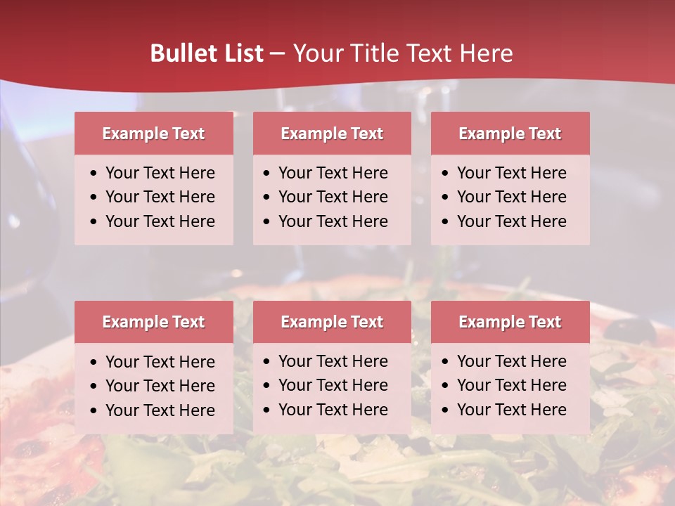Pizza Plate Menu PowerPoint Template